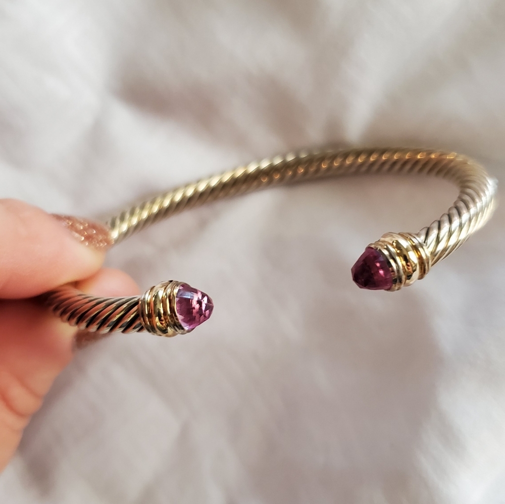 David Yurman 14k Pink Tourmaline Bracelet